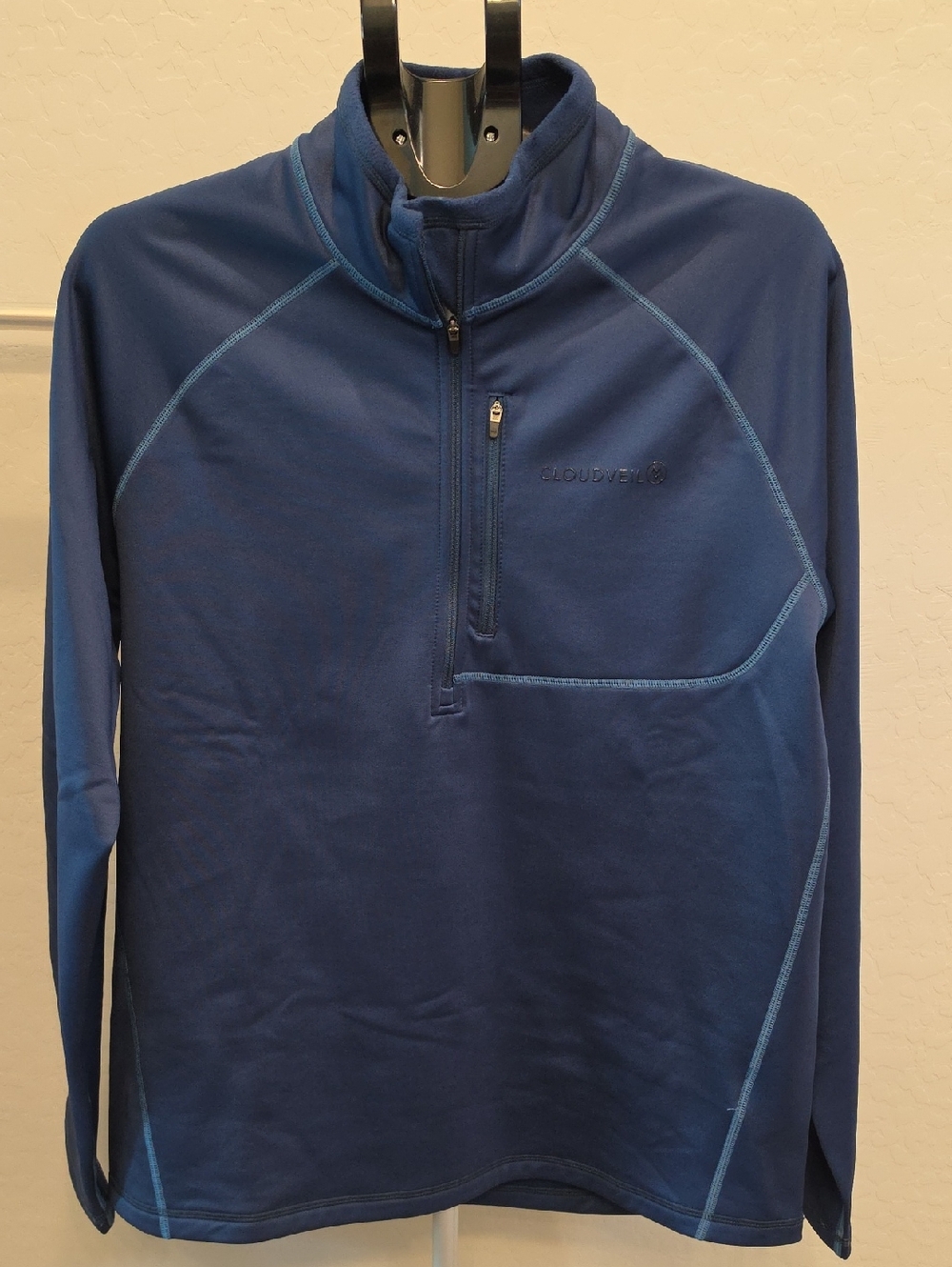 Cloudveil Mountain Works Steel Blue Half-Zip Pullover